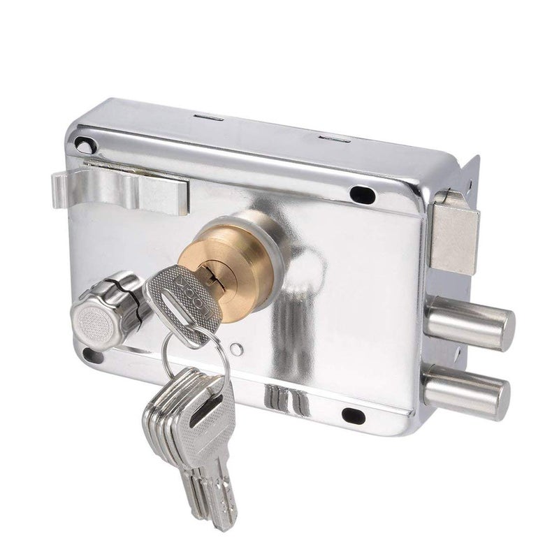 LDEXIN Home Safety Vertical Keyway Cylinder Deadbolt Rim Lock Set Exterior Door Anti-Theft Door Locks - Image 4